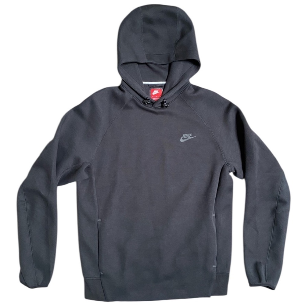 Nike Sportswear Tech Fleece Black Men's Pullover Hoodie Sz Medium
